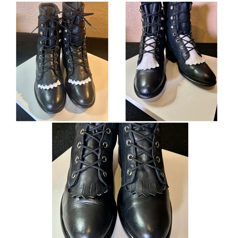 Vintage Roper Lace Up’s with Kiltie’s. Wear Single or Double- Size 5